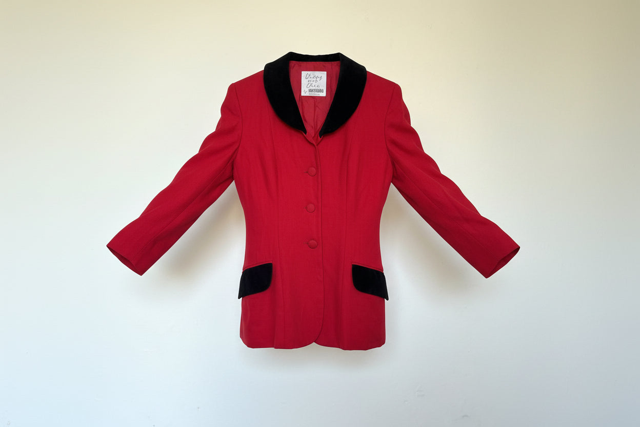Blazer rojo Cheap and Chic by Moschino (Made in Italy)