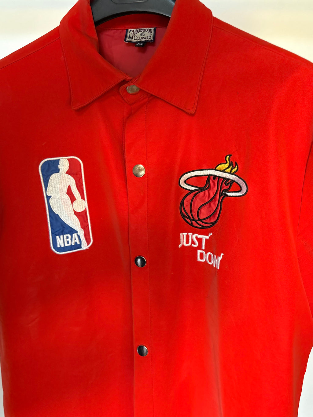 Camisa Just Don x Miami Heat NBA roja
