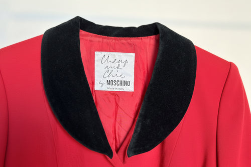 Blazer rojo Cheap and Chic by Moschino (Made in Italy)