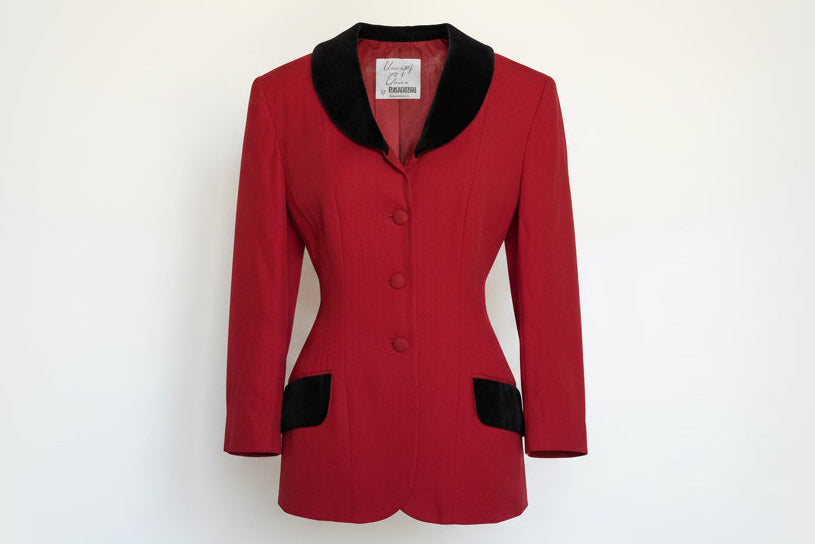 Blazer rojo Cheap and Chic by Moschino (Made in Italy)