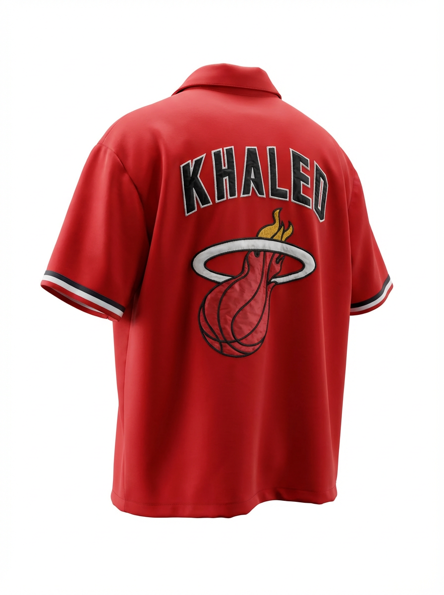 Camisa Just Don x Miami Heat NBA roja