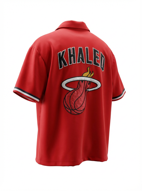 Camisa Just Don x Miami Heat NBA roja